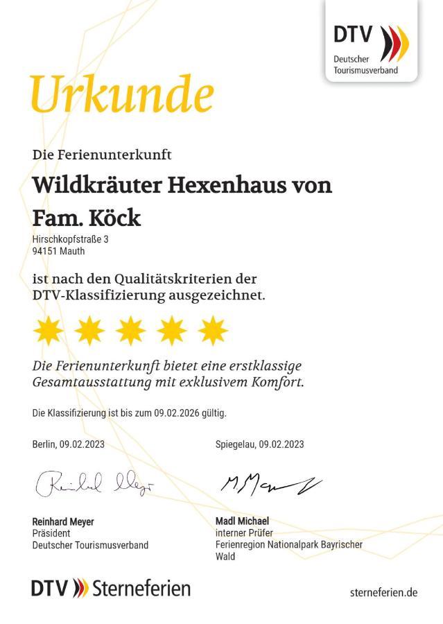 Wildkraeuter Hexenhaus Villa Mauth Eksteriør bilde